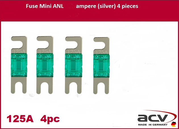 ΑΣΦΑΛΕΙΑ FUSE Mini-ANL 125A  ACV Made in Germany 4 Tεμμάχια