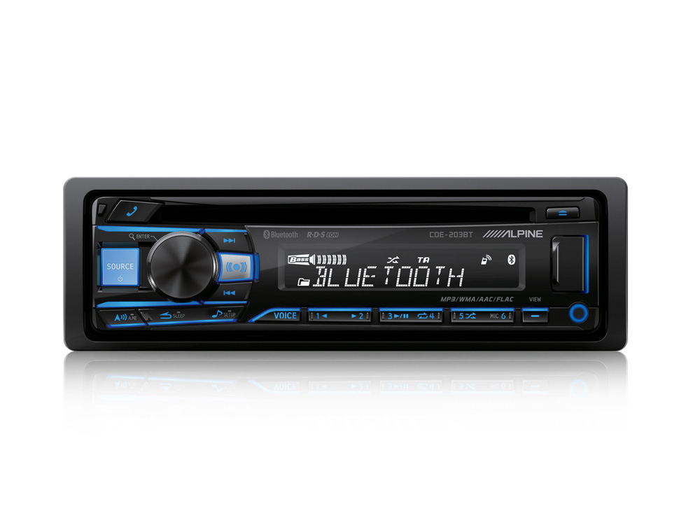 Alpine CDE-203BT Radio CD USB Bluetooth Multi colour 2 Pre out  4X50W