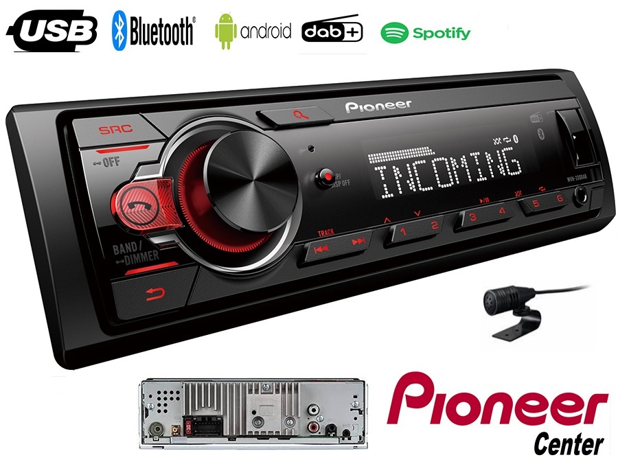 Pioneer MVH-330DAB Radio DAB * Usb * Bluetooth * Aux * 4x50w * 1 RCA Pre-Outs