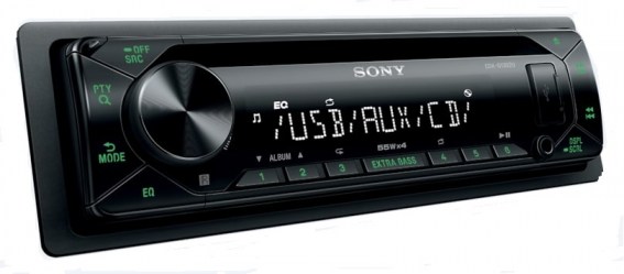 Sony CDX-G1302u  radio -cd -usb -πράσινο