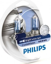 H4 Philips Crystal Vision 4300K  ζευγάρι