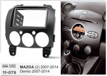 ΠΛΑΙΣΙΟ ΠΡΟΣΘΗΚΗ ΠΡΟΣΟΨΗ ice 1 & 2 DIN για οθόνη ή R/CD Mazda 2 ’07-’14   11-079