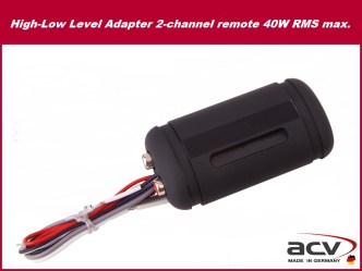 HI LOW 2CH και Remote  ACV Made in Germany (  είσοδος 2 ηχεία έξοδος 2 RCA ) HQ πολύ καλή ποιότητα