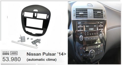 Πρόσοψη 2din Nissan Pulsar '14> (automatic clima)