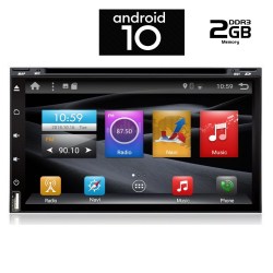 MULTIMEDIA  2 DIN  7΄΄ – ANDROID 10 – CPU : CORTEX  A7  4core  1.2Ghz – RAM DDR3 : 2GB  AN X689_GPS (DVD)