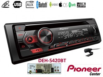 pioneer DEH-S420BT, radio, cd ,usb,  Bluetooth, Σχεδιασμένο για  i phone  & android