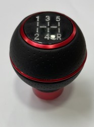 Λεβιές ταχυτήτων momo universal με 3 αντάπτορες  OEM shift knob μαύρο / κόκκινο