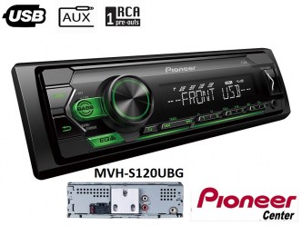 Pioneer MVH-S120ubg ( + τοποθέτηση ) Radio usb aux 4x50w πράσινο