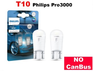 Led T10 Philips W5W 6000K ultinon PRO3000 LED 12V ζεύγος