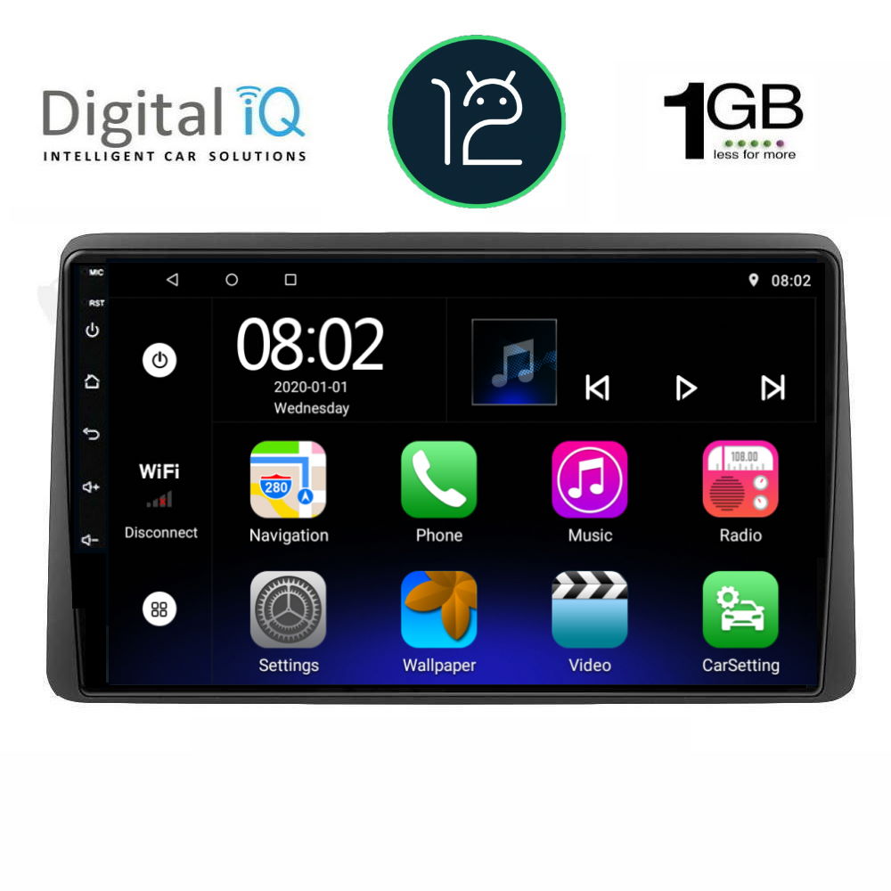 DIGITAL IQ RTA 1104_GPS (10inc) MULTIMEDIA TABLET OEM DACIA DUSTER mod. 2019>