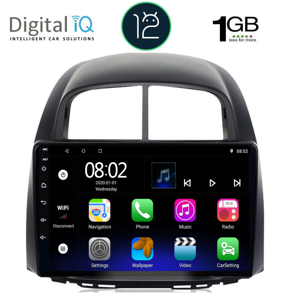 DIGITAL IQ RTA 1124_GPS (10inc) MULTIMEDIA TABLET OEM DAIHATSU SIRION mod. 2006-2012