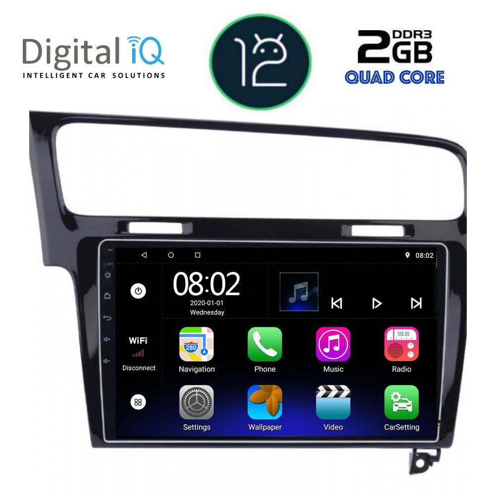DIGITAL IQ RTB 2747_GPS (10inc) MULTIMEDIA TABLET OEM VW GOLF 7 mod. 2013-2020