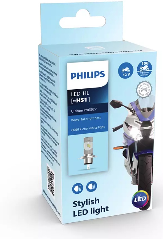 led Philips HS1 Ultinon Pro3022 6000K σχεδιασμένη για μοτό τεμμάχιο